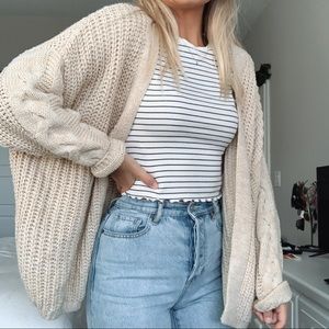 Tan Chunky Knit Sweater